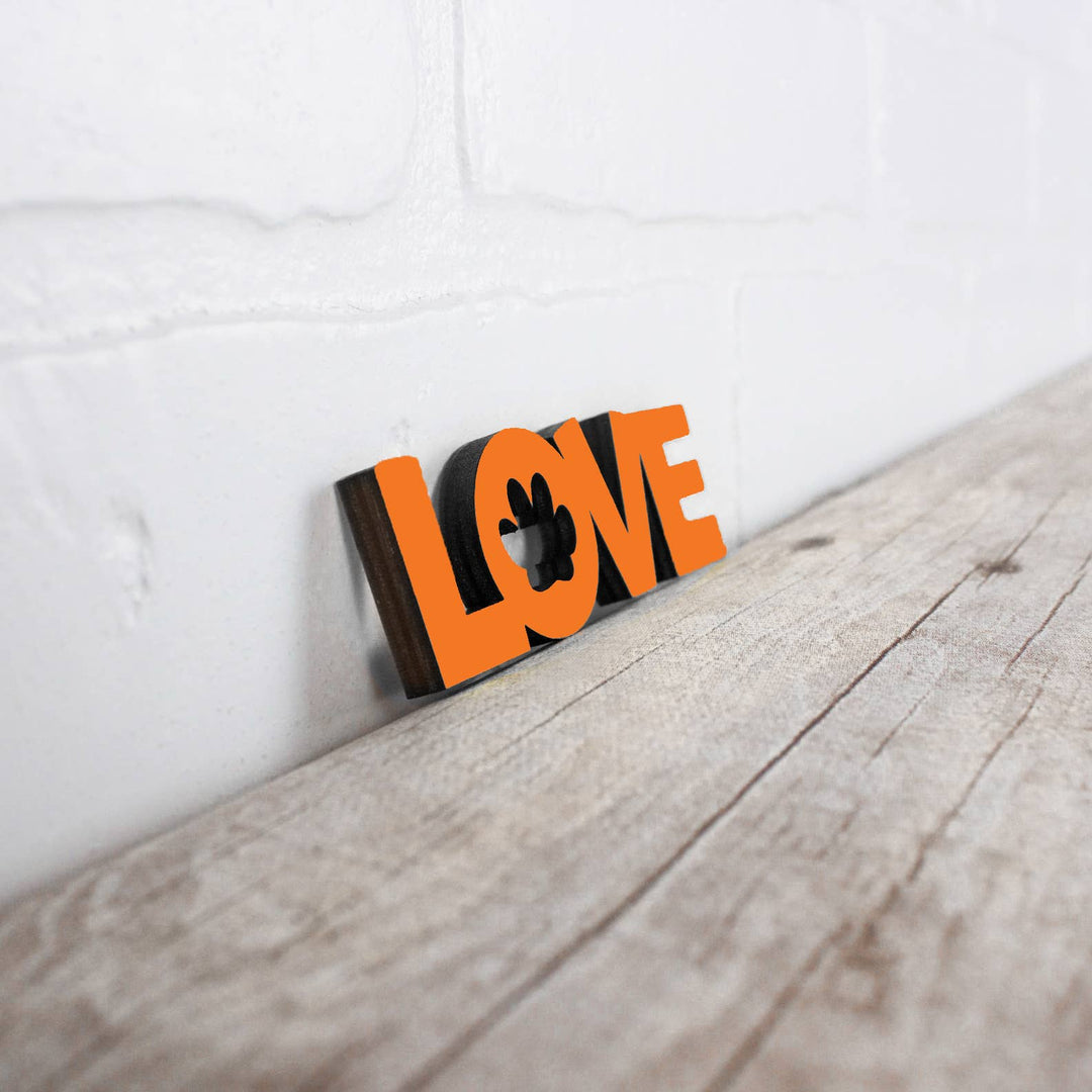 Love (paw print)- Tiny Word Magnet
