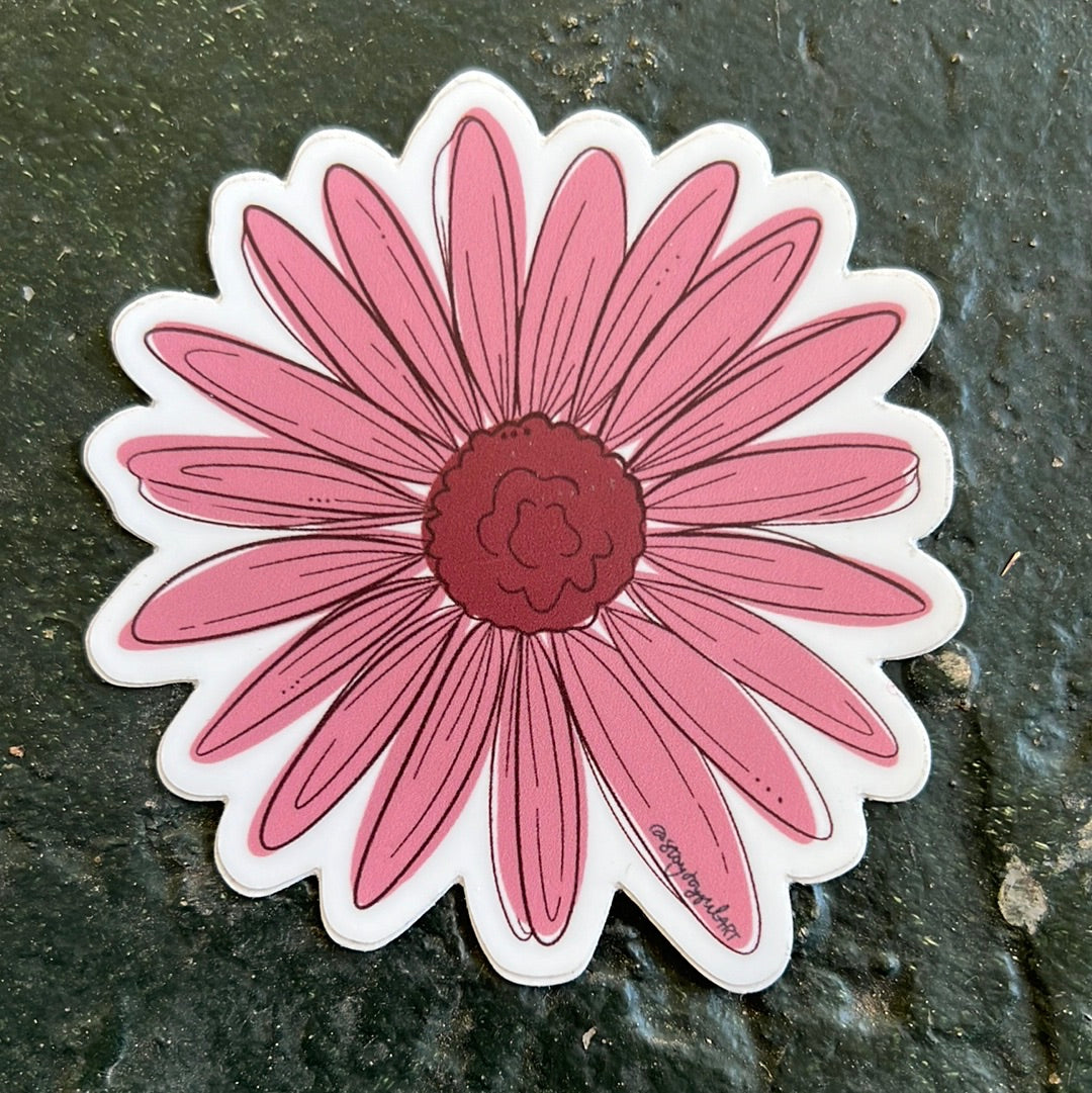 Stay Joyful Art Flower Sticker