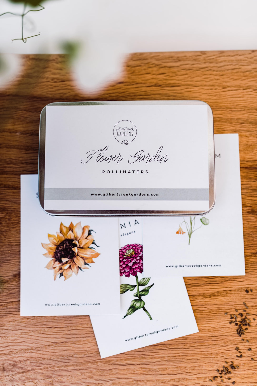 Cut Flower Pollinator Garden Seed Tin | Fall Garden Seeds