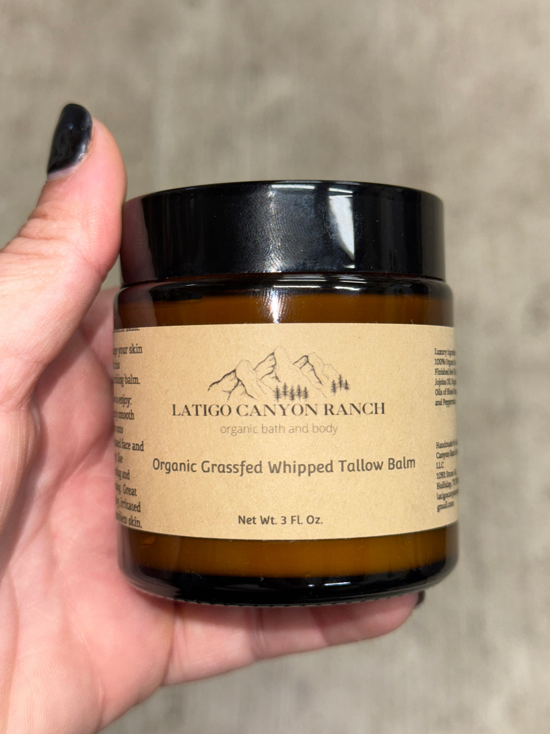 Organic Grassfed Whipped Tallow Balm