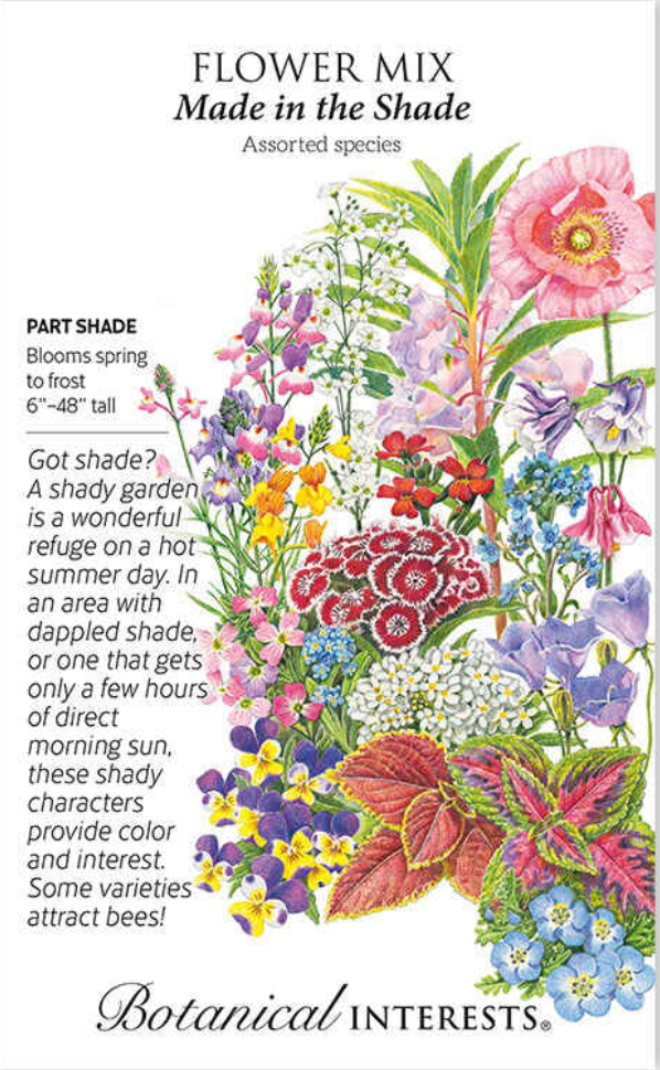 Made in the Shade Flower Mix Seeds