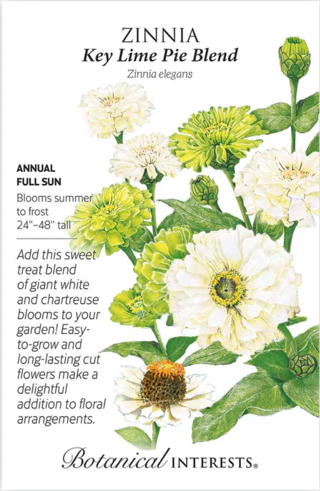 Key Lime Pie Blend Zinnia Seeds