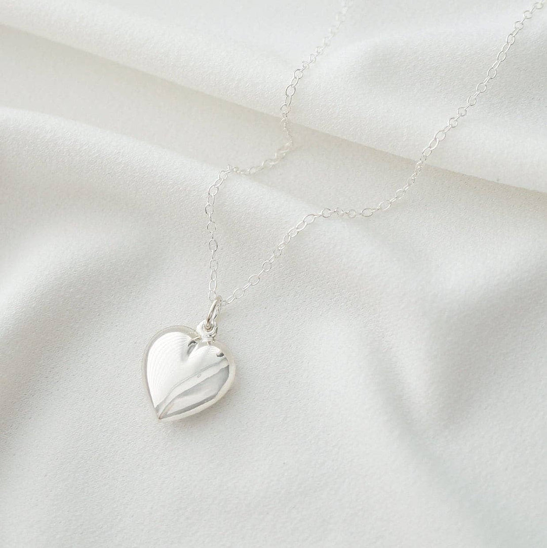 0.925 Sterling Silver Heart Necklace (Calan)