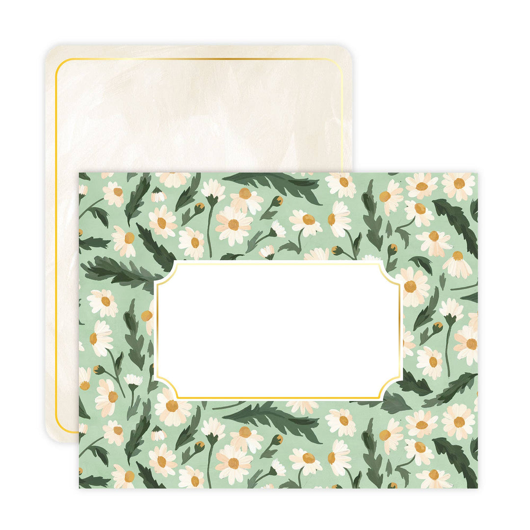 Floral Envelope Flat Note Set