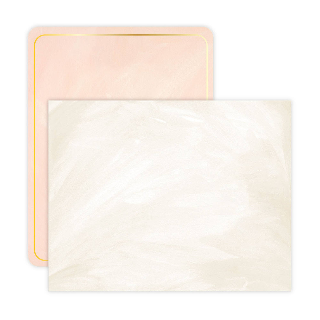 Floral Envelope Flat Note Set