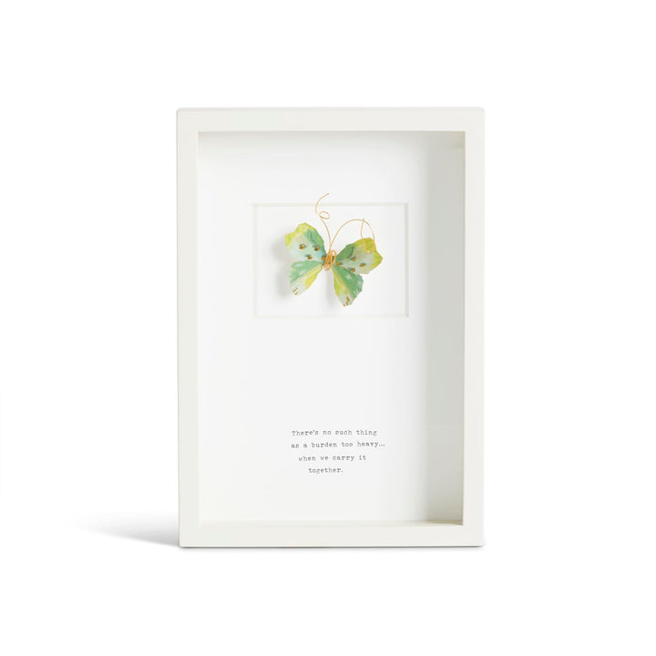 Hope Butterfly Quote Wall Art - 10x7in
