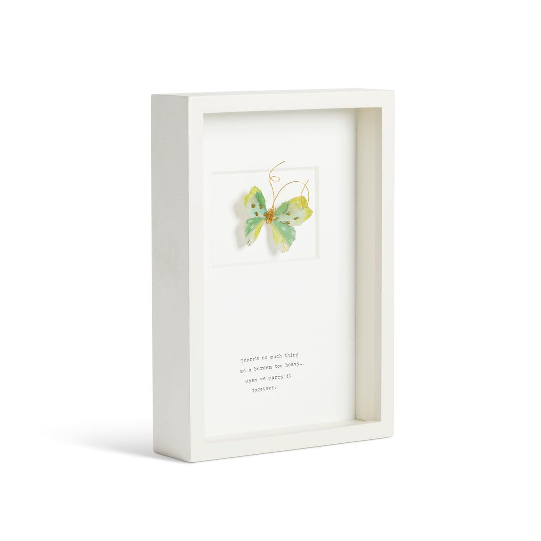 Hope Butterfly Quote Wall Art - 10x7in