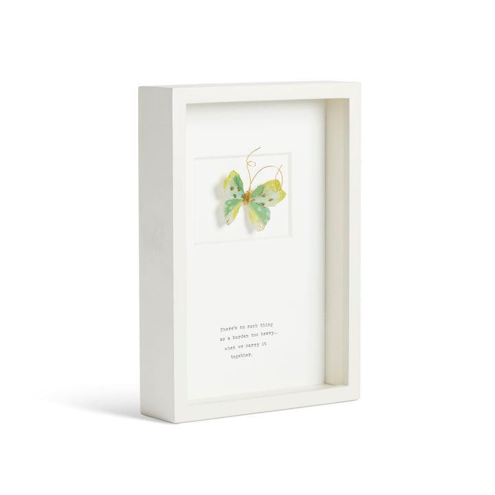 Hope Butterfly Quote Wall Art - 10x7in