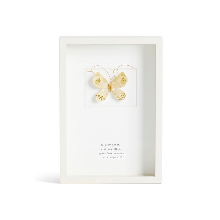 Remembrance Butterfly Quote Wall Art - 10x7in