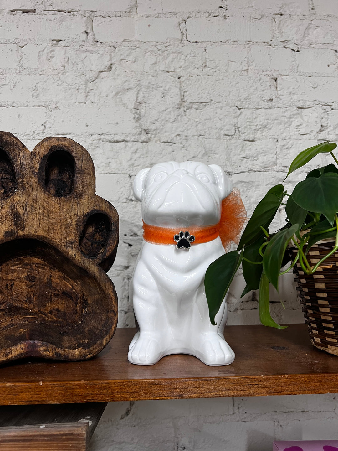 White ceramic Bulldog