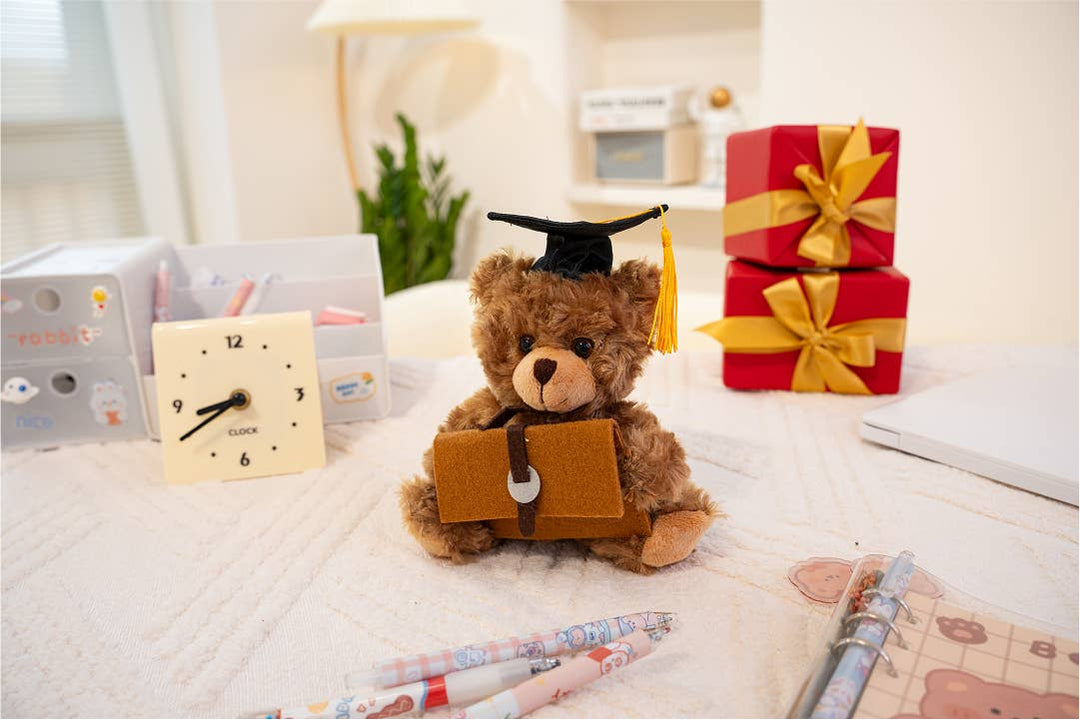Graduation Bear with Suitcase Gift Card  Holder 6"