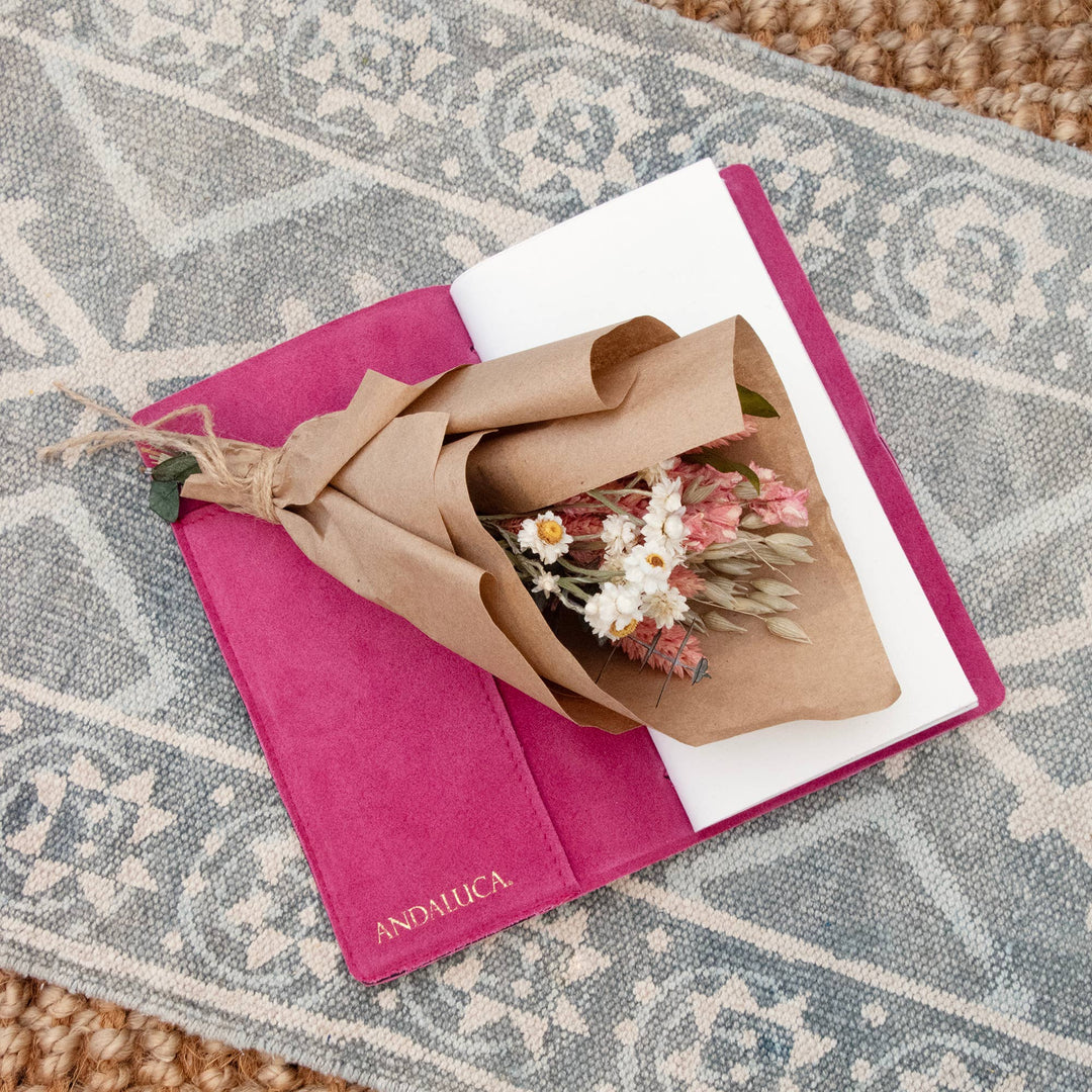 MINI Pink Larkspur & Baby Eucalyptus Bouquet