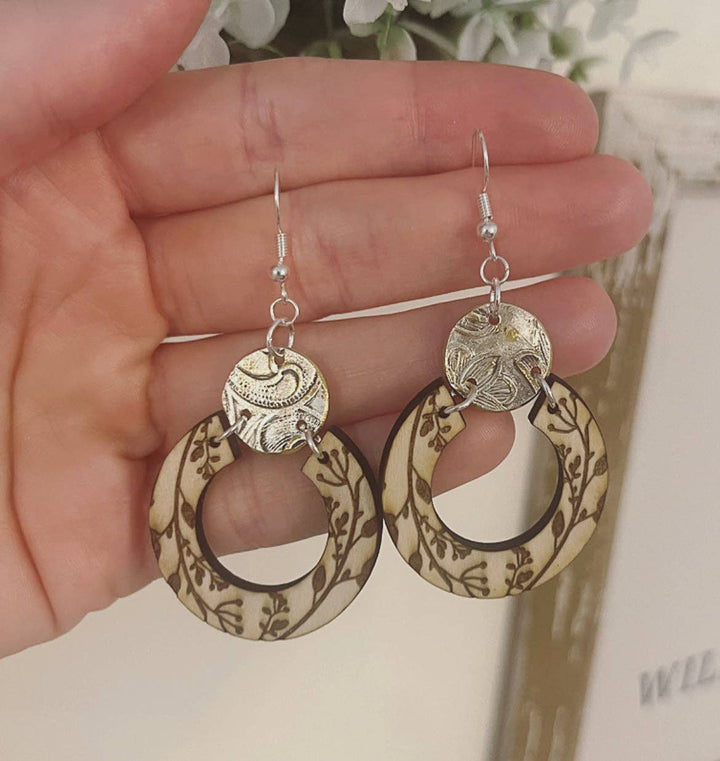 Eternal Blossom Hoop Earrings