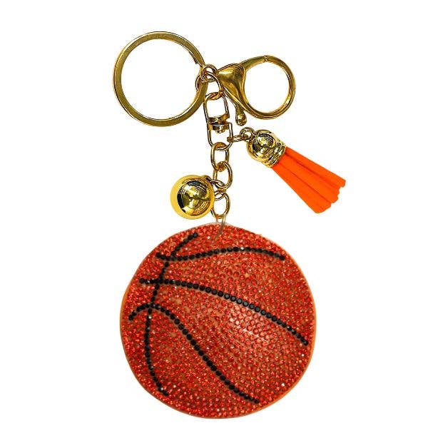 Sports Crystal Bling Keychains