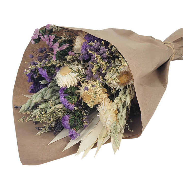 Purple Strawflower Friendship Floral Bouquet