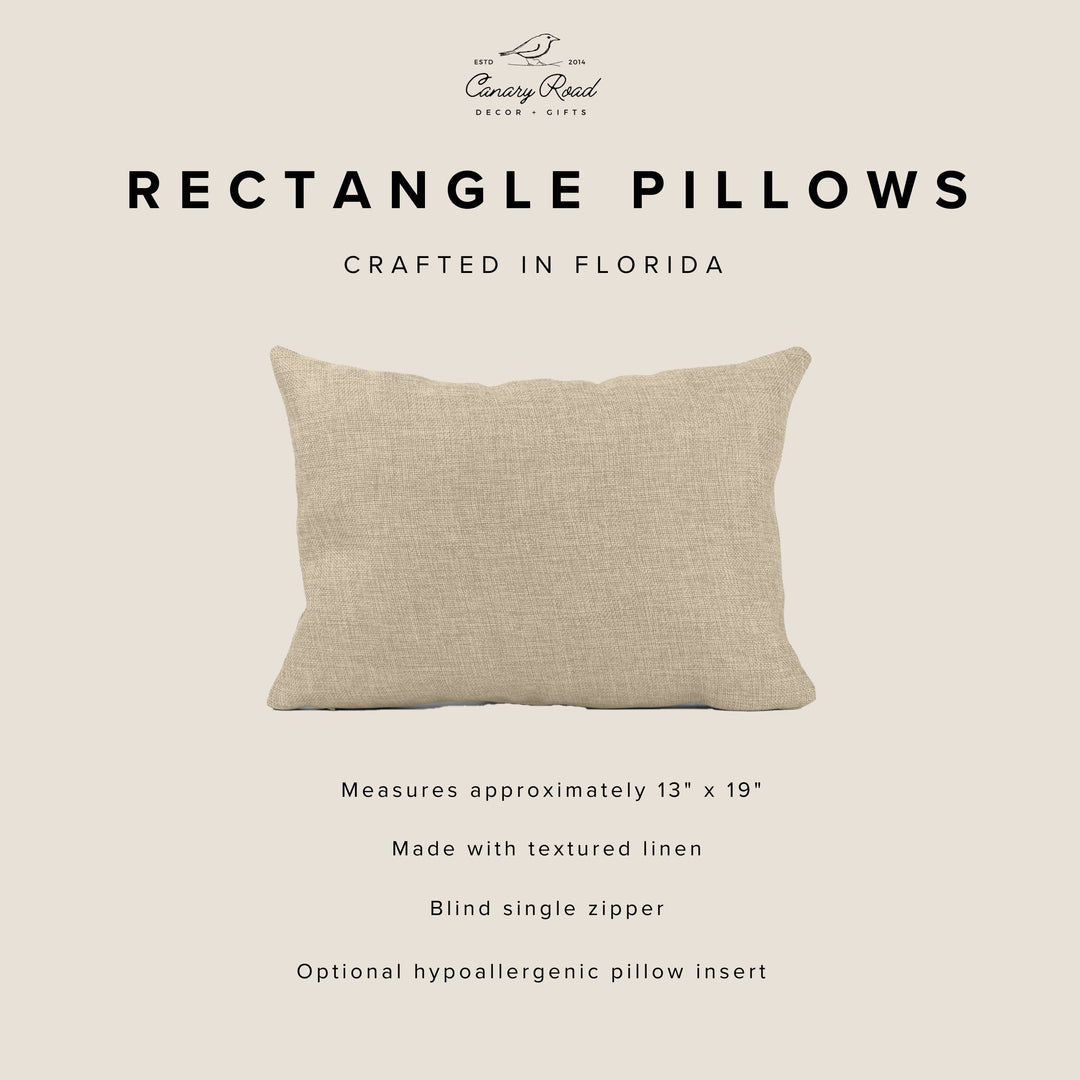 Burkburnett Zip Code Rectangle Pillow