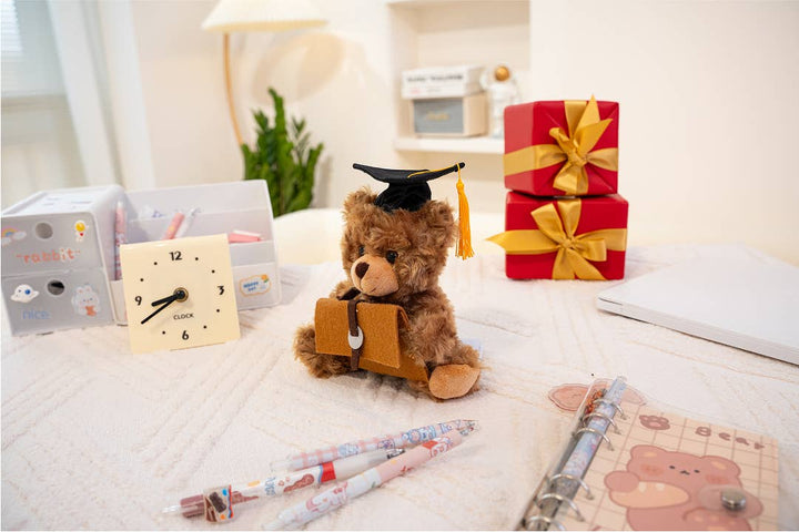 Graduation Bear with Suitcase Gift Card  Holder 6"