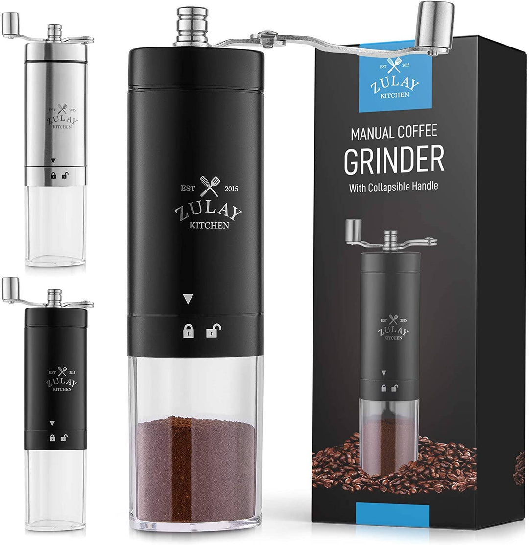 Manual Coffee Grinder With Foldable Handle - Triangular