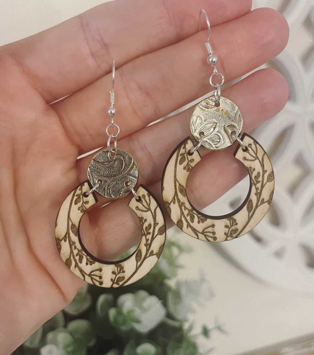 Eternal Blossom Hoop Earrings