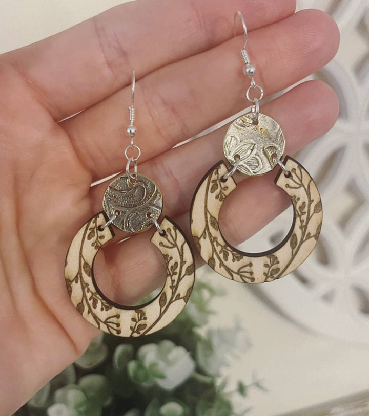 Eternal Blossom Hoop Earrings