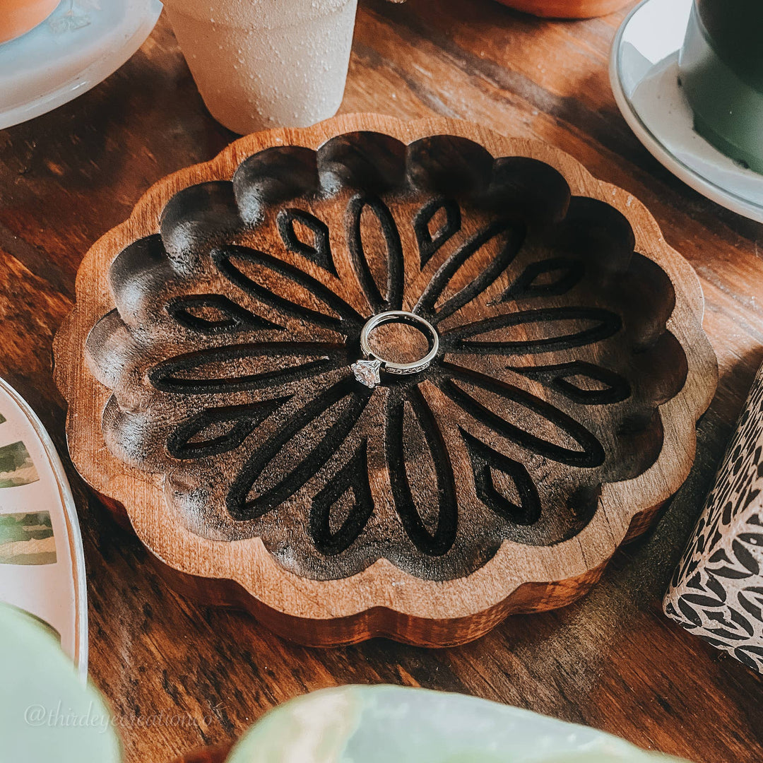 Hardwood Floral Tray, Catchall Tray, Plant Lovers Gift
