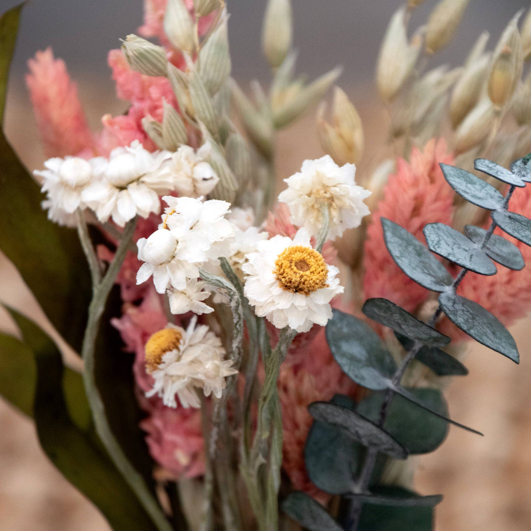 MINI Pink Larkspur & Baby Eucalyptus Bouquet