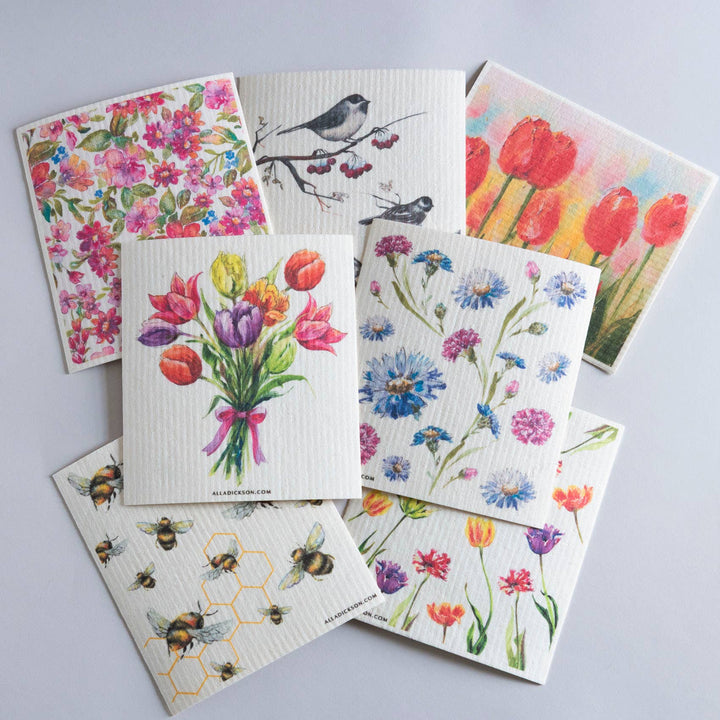 Mushroom Dishcloth Amanita Muscaria Reusable Dishcloth