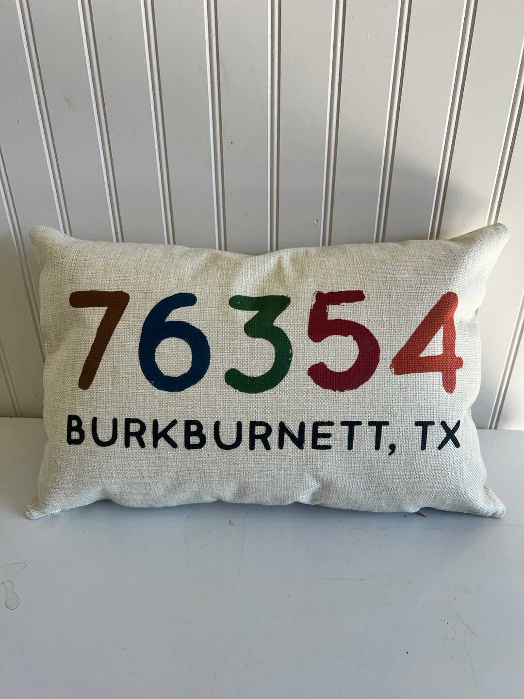 Burkburnett Zip Code Rectangle Pillow
