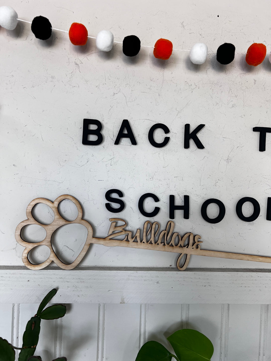 Wooden Bulldog Flower Spirit Picks