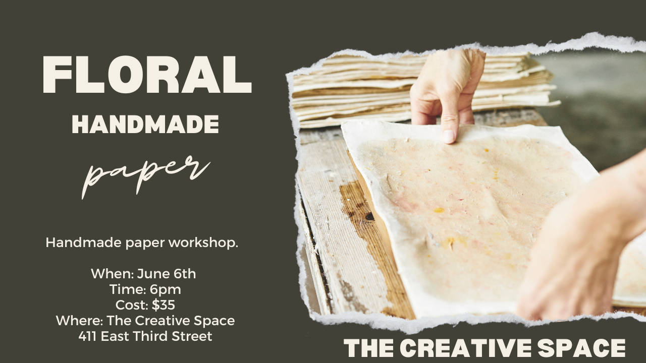 JUNE 6th Floral Paper Making Class Gilbert Creek Gardens