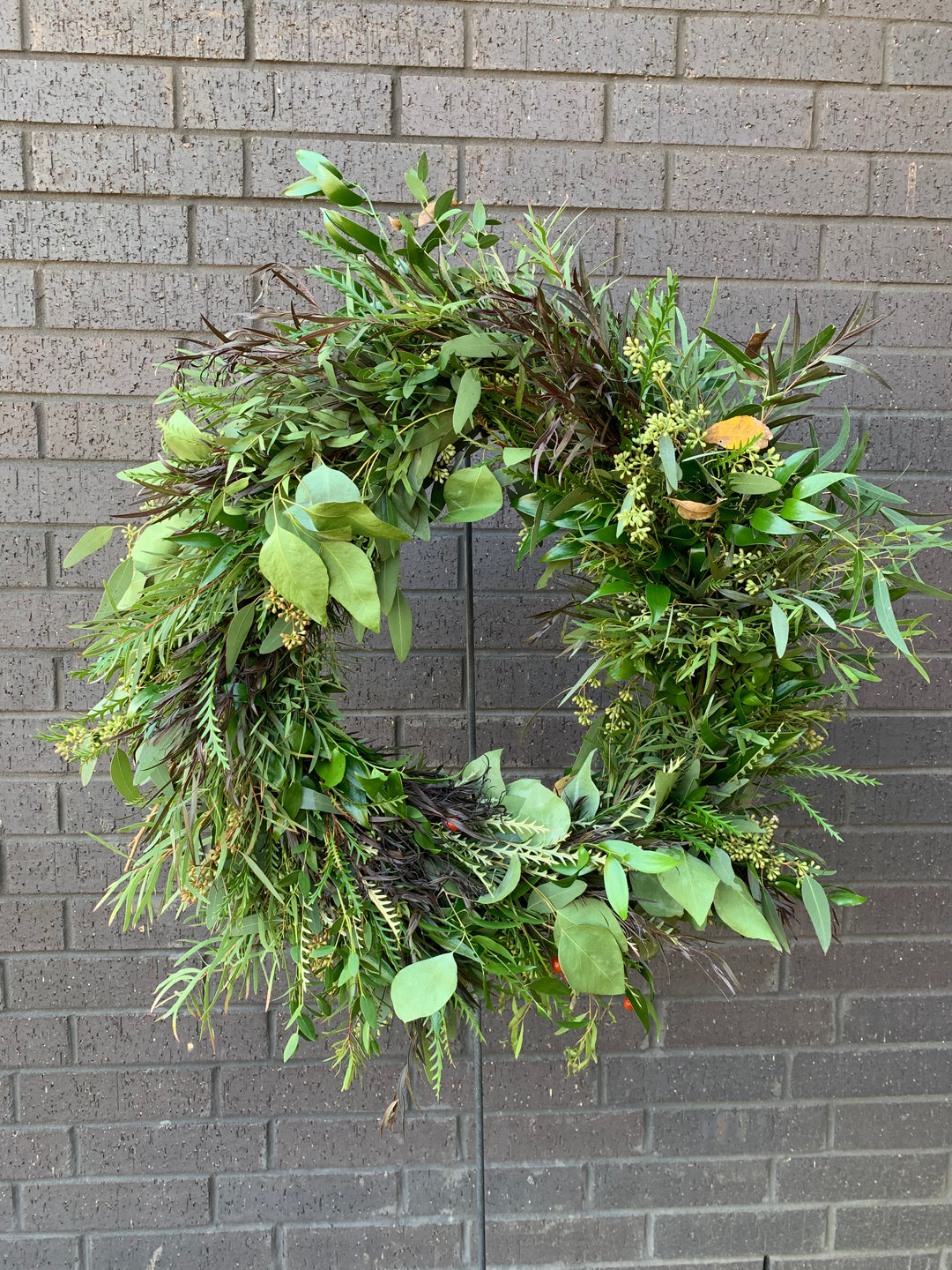 Fresh Mixed Green Winter Wreath