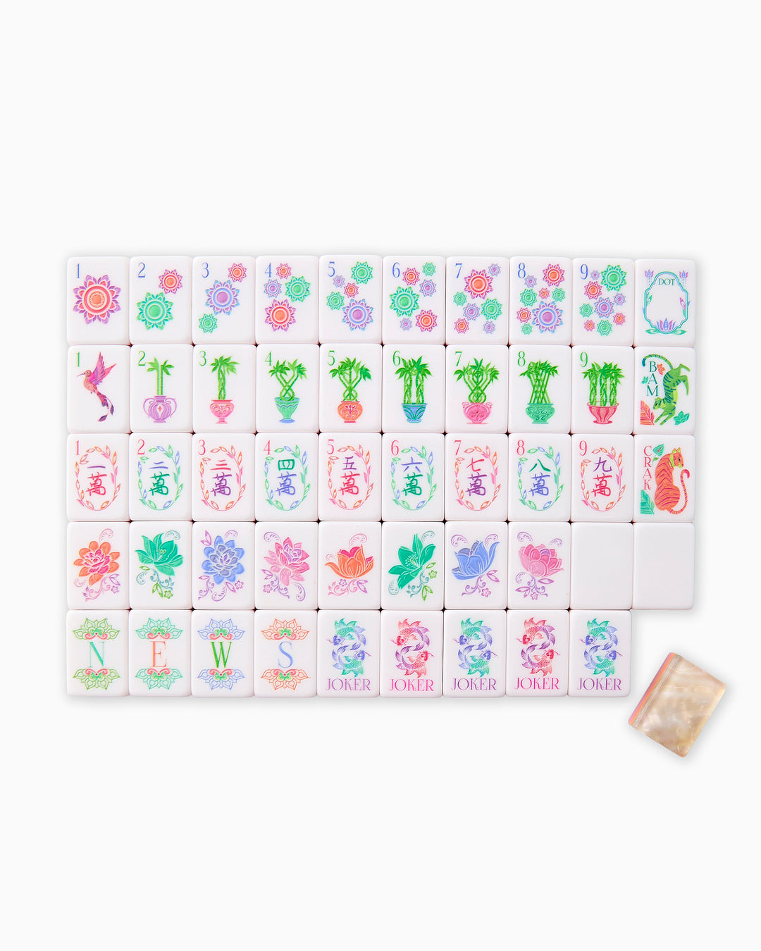 Pearlescent Mahjong Tiles - Oh My Mahjong