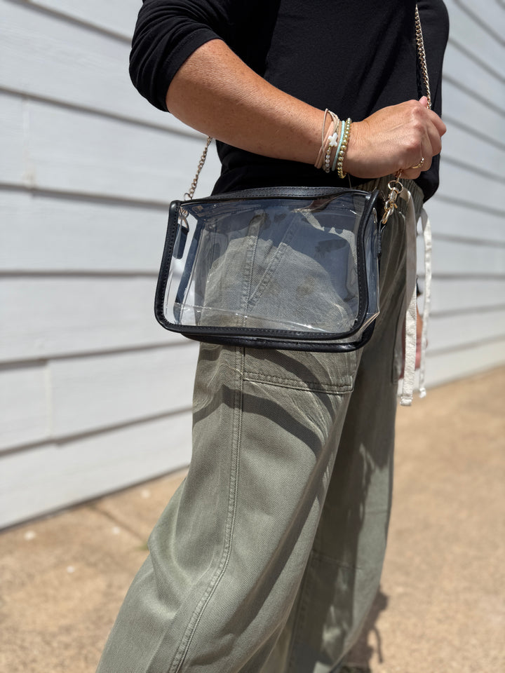Game Day Stadium Clear Rectangle Crossbody Bags