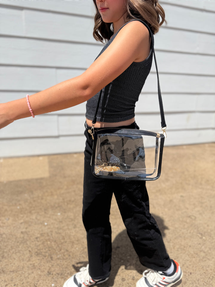 Game Day Stadium Clear Rectangle Crossbody Bags