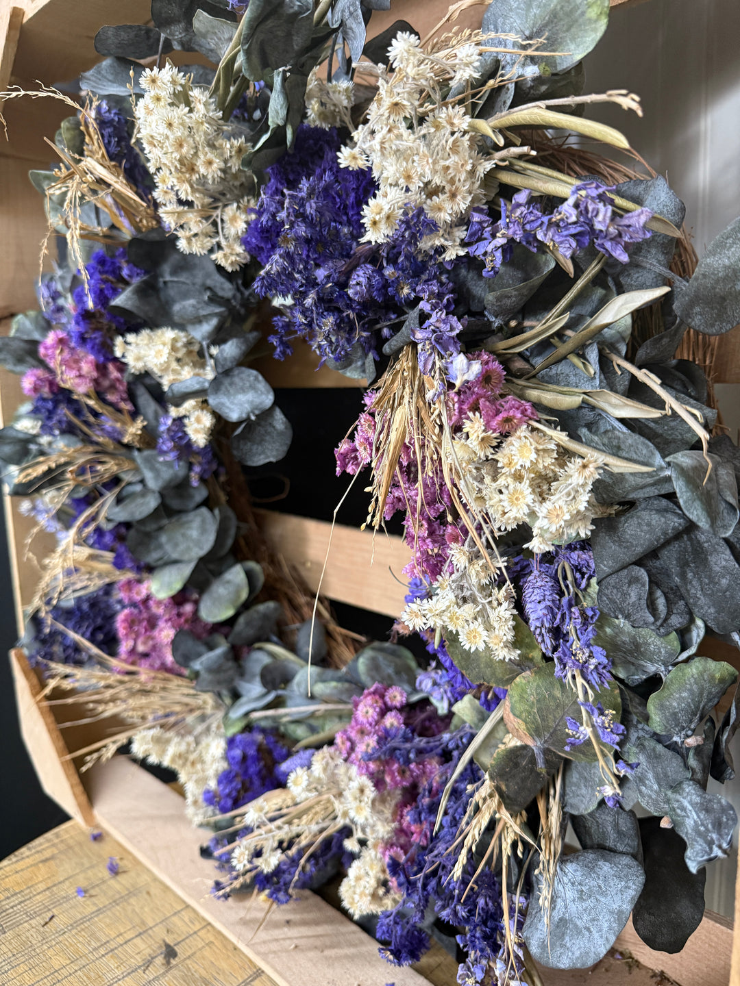 Wine and Craft Night - Dried Floral Wreath