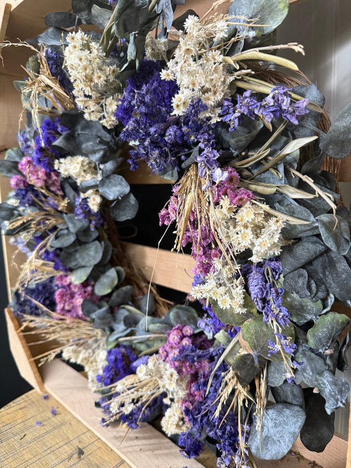 Wine and Craft Night - Dried Floral Wreath