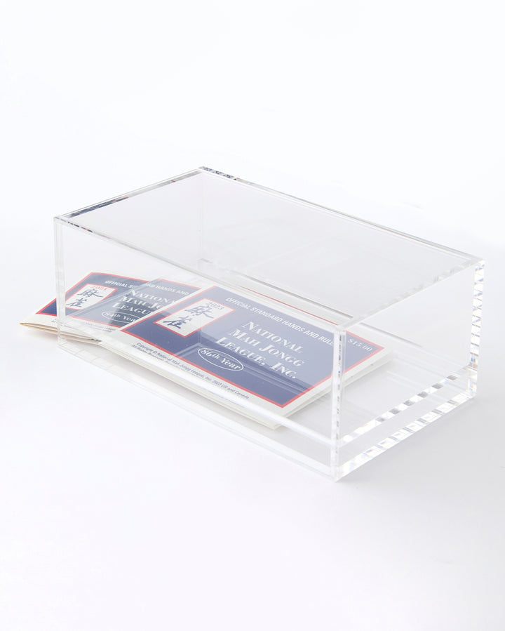 Mahjong Tile Box - Clear Acrylic