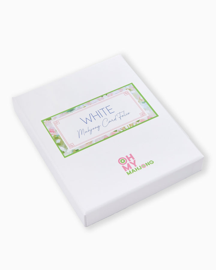 White Mahjong Card Folio