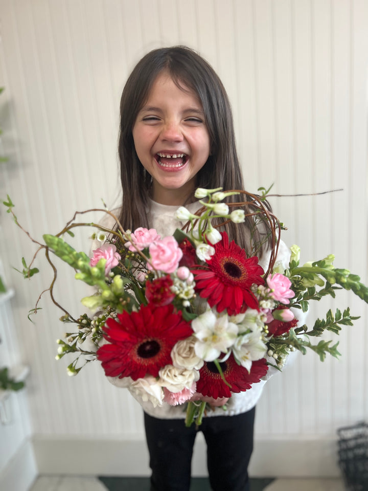 Heart Hand Tied Bouquet