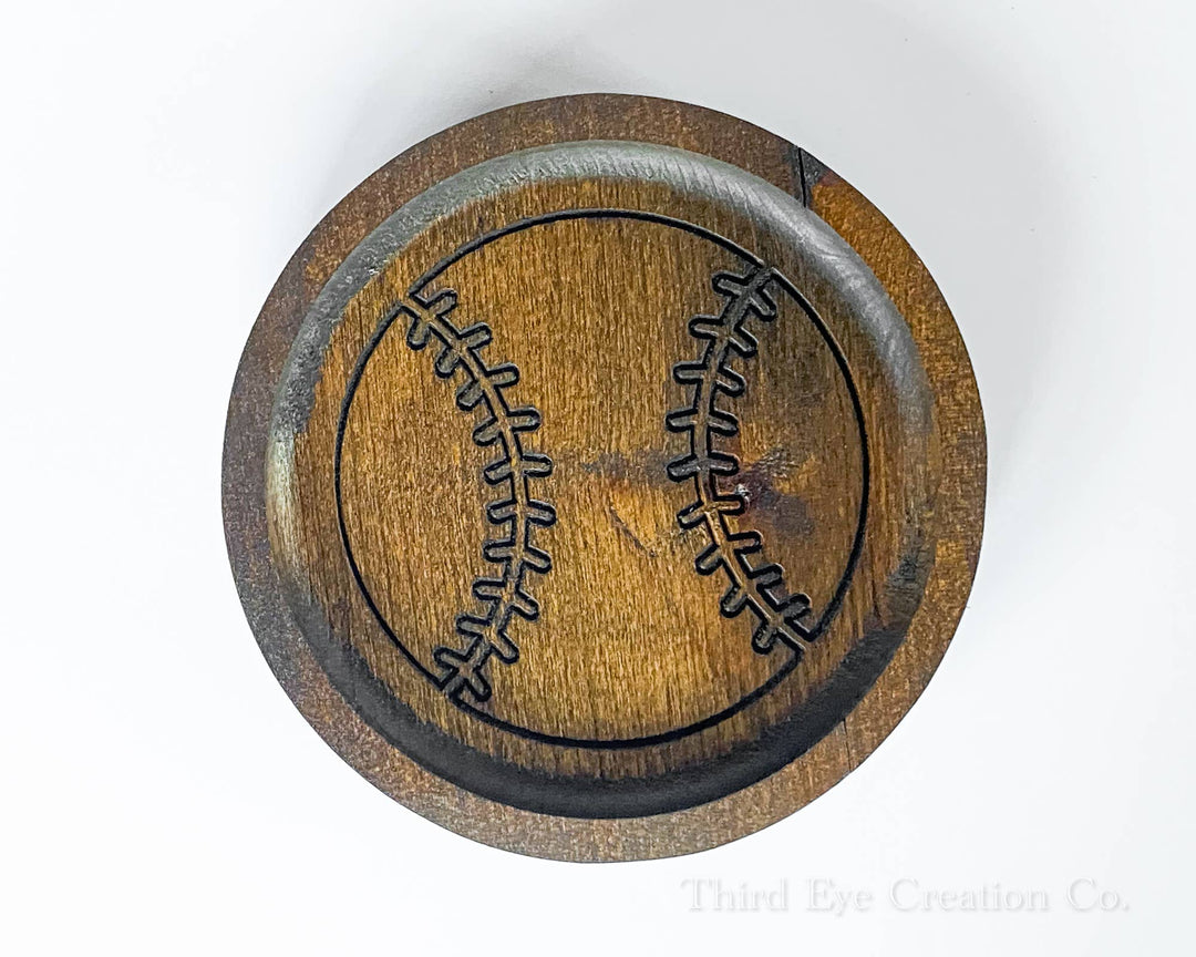 Hardwood Baseball Tray, Catchall Tray, Sports Gift