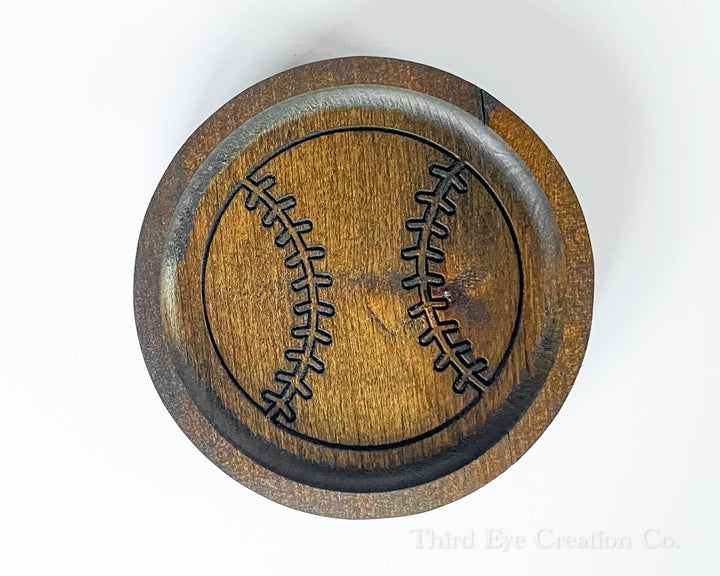 Hardwood Baseball Tray, Catchall Tray, Sports Gift