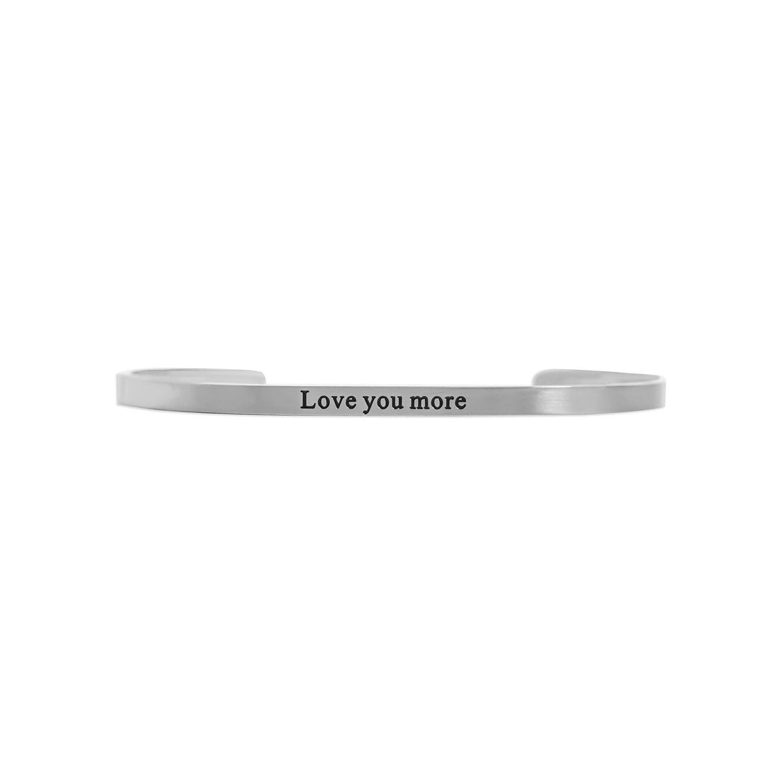 18K Gold PVD Stainless Steel Love you more Bracelet