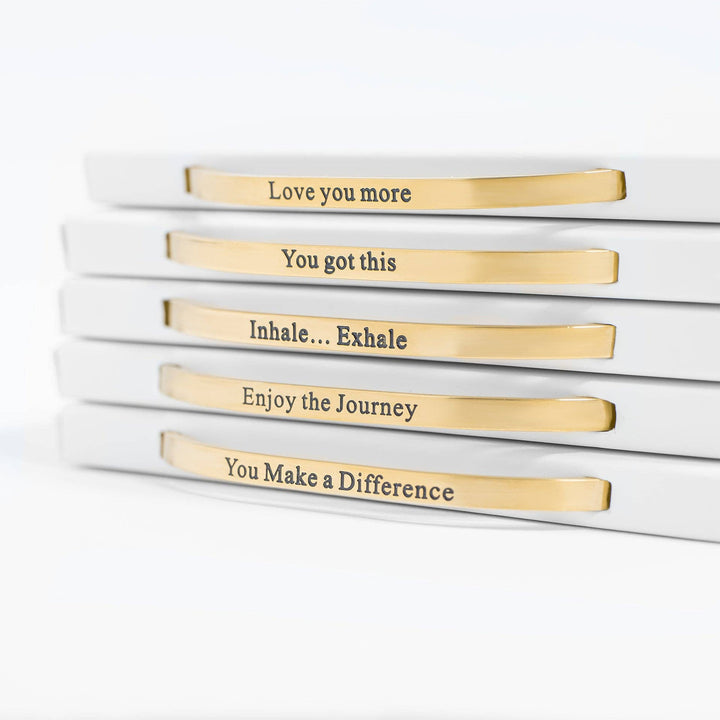 18K Gold PVD Stainless Steel Love you more Bracelet