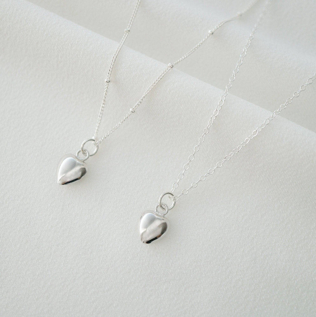 Tiny 14K Gold Fill Heart Necklace - 18” chain