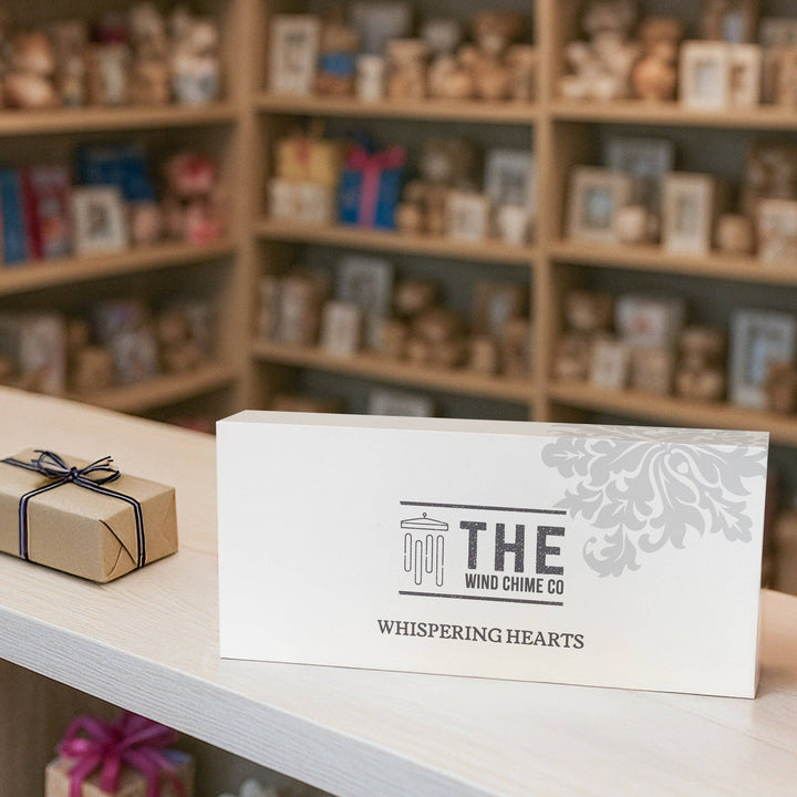 30” Wind Chime – Whispering Hearts™ Collection – Platinum Rose