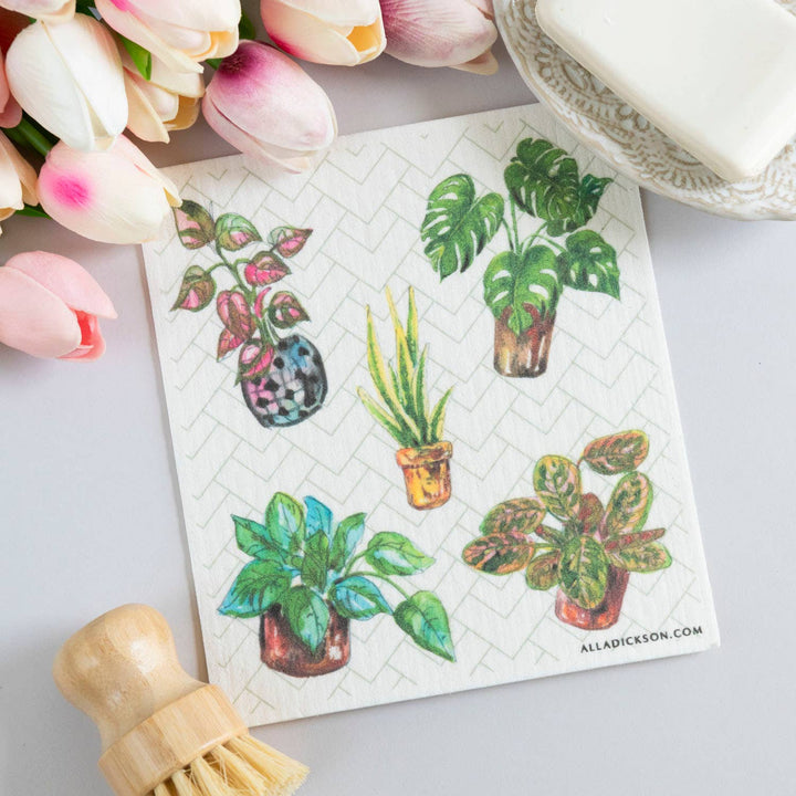Plants Dishcloth Houseplant Potted Plants Swedish Dishcloth