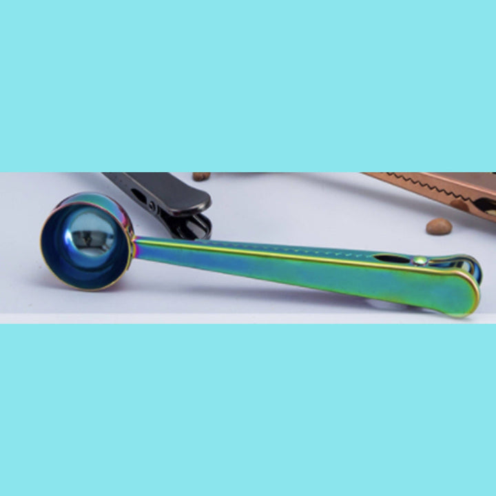 Stainless Steel Tea Scoop & bag clip for Loose-Leaf Tea