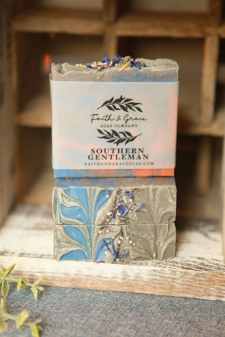 Southern Gentleman Artisan Bar Soap, Luxury Shea Butter Soap