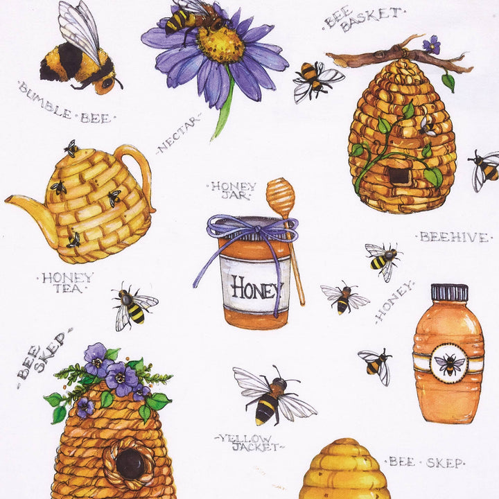 Beehavin Kitchen Towel - Sally Eckman Roberts
