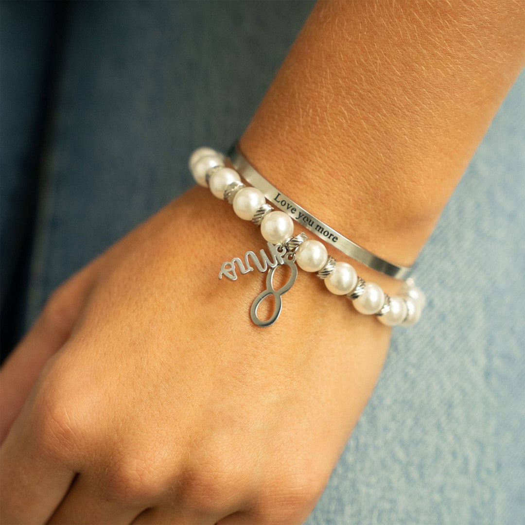 18K Gold PVD Stainless Steel Love you more Bracelet